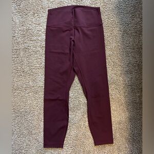 Wunder Under High-Rise Tight 25”, Cassis, size 10